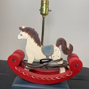 Vintage Rocking Horse Lamp